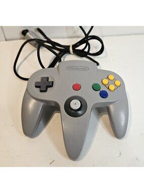 Nintendo 64 Gray Controller NUS-005 N64 OEM Loose Stick FOR PARTS